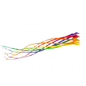 Cerf-volant tourbillon doux arc-en-ciel HQ-Invento