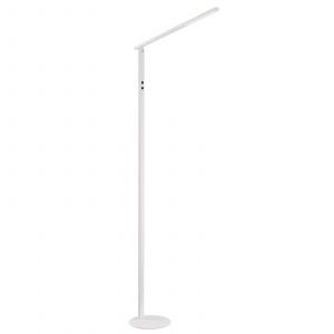 Lumiere Fabas Luce Ideal Lampadaire Intégré LED Verre Blanc