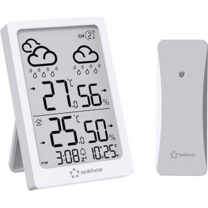 Renkforce RF-6416472 RF-6416472 Station météo radiopilotée Nombre de capteurs max. 1 pc(s)