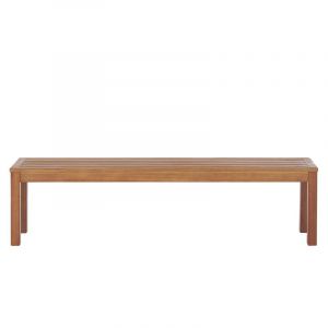 Beliani Banc de jardin en bois d'eucalyptus 170 cm marron clair