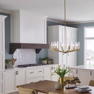 Elstead Kichler Nye Plafonnier à plusieurs bras en laiton naturel brossé