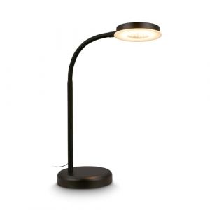 BRILONER - Lampe de table LED tactile, à intensité variable par paliers, orientable, lampe de chevet, de bureau, de salon à poser, lampe à poser, table salon, 13x55,5 cm, noir