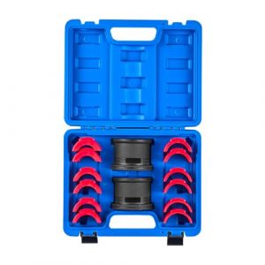 VEVOR Kit de Presse &agrave; Roulements 14 Pi&egrave;ces, Coffret d&rsquo;Outils de D&eacute;montage et de Montage de Bagues et Joints de Roulements, avec Bagues et Adaptateurs, en Acier au Carbone, pour Entretien Automobile