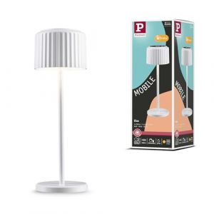 Paulmann Else 94879 Lampe de table solaire LED sans fil IP44 2700 K Blanc USB-C Batterie