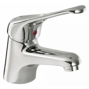 Image de Sanifirst Mitigeur de lavabo - bec fixe et manette ajourée / saillie 119mm et hauteur sous bec 53.5mm