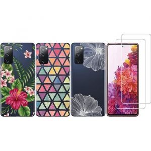 Image de Novago Coques gel fantaisie pour Samsung Galaxy S20 FE 4G - 5G et 2 protections écran verre trempé