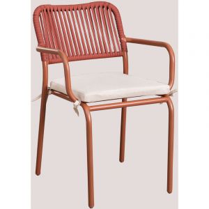 Image de Chaise de Jardin Empilable Arhiza Skl Rouge Tuile Rouge Tuile