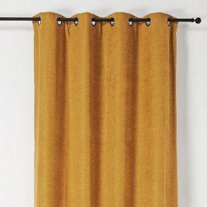 Rideau obscurcissant isolant (140 x H260 cm) Alaska Jaune