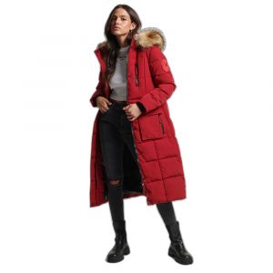 Superdry Doudoune longue bordé de fausse fourrure femme Everest