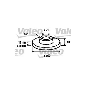 Valeo 2 Disques de frein 186204