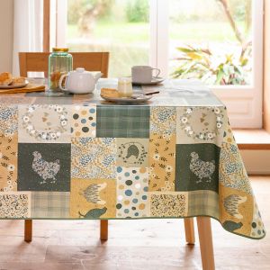 Nappe 140x140 multicolore en pvc