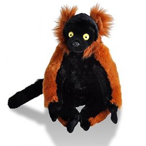 Wild Republic Red Ruffed Lemur Plush, Peluche, Jouet Peluche, Cadeaux pour enfants, Cuddlekins12 pouces