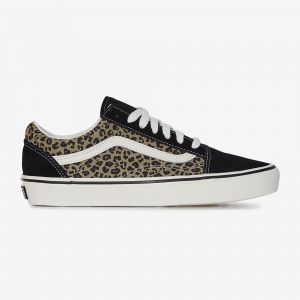 Vans Old Skool Black/Leopard - Chaussures pour fille