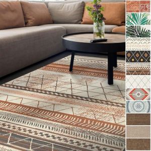 Karat - Tapis d'ext&eacute;rieur Pour terrasse et balcon Rebel Marron 200 x 290 cm