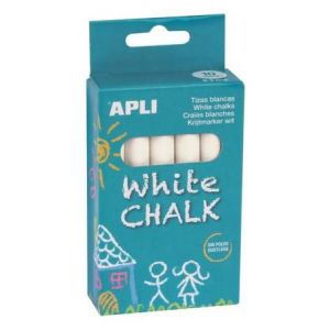 APLI 14576 - Etui de 10 craies blanches diam. 9mm