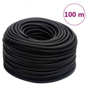 VidaXL Tuyau d'air hybride noir 100 m caoutchouc et PVC