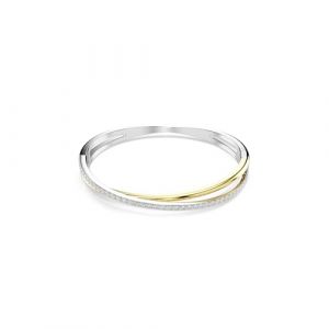 Swarovski Bracelet-jonc Hyperbola, Taille ronde, Blanc, Finition mix de métal