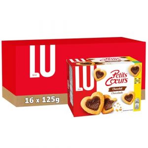 Lu Petits Coeurs Chocolat 125g - Lot de 16