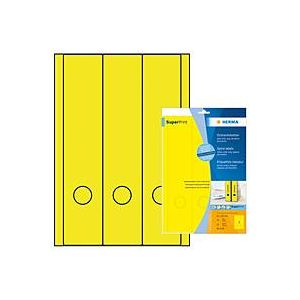 Herma 5136 - Etiquettes Superprint pour classeur, 61 x 297 mm, jaune