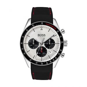 Image de Hugo Boss Montre 1513627 - Montre Chronographe Silicone Noir Homme