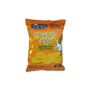 Chips De Banane Plantain Sucré Samai - Le Sachet De 75g