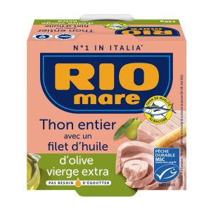 Thon Entier Huile D'olive Vierge Extra Rio Mare - La Boite De 120g