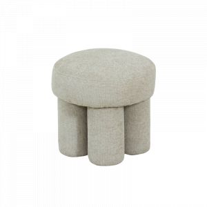 Petit tabouret tissu &eacute;cru