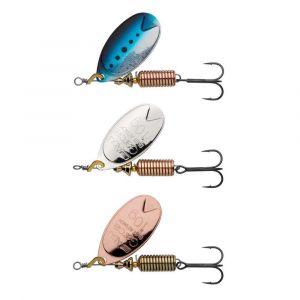 Abu Garcia Fast Attack 3-Pack Leurre de Type Cuillère pour la Pêche des Salmonidés, Saumon, Truite et Truite de Mer