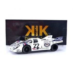 Voiture Miniature de Collection - KK SCALE MODELS 1/18 - PORSCHE 917 K - Winner Le Mans 1971 - Blanc - 181262W