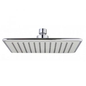 Bodyclean - Pommeau de douche rectangulaire 17 x 23cm chromé design en abs