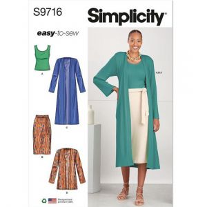 Simplicity Patron 9716 - Haut en tricot du 32 au 48 FR(...) -