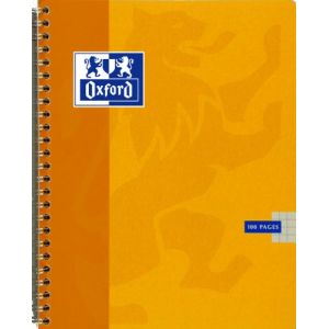 Oxford 100103804 - Cahier Classique rel. intégrale 17 x 22 cm 100 pages 90g/m², petits carreaux, assortis