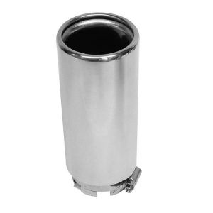 Carpoint Embout d'&eacute;chappement inox rond - Entr&eacute; &Oslash; 30-54 mm - Sorti &Oslash; 65 mm - Gris
