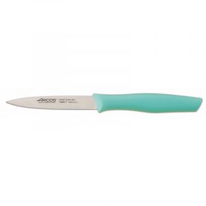 Arcos S&eacute;rie Nova, Couteau &agrave; &eacute;plucher, lame en acier inoxydable NITRUM 100 mm, manche polypropyl&egrave;ne, couleur menthe