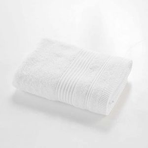 Serviette de Toilette 50 x 90 Cm Blanc, 100% Coton, Tendresse