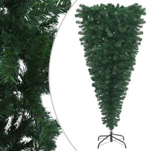 VidaXL Sapin de Noël artificiel renversé avec support Vert 240 cm