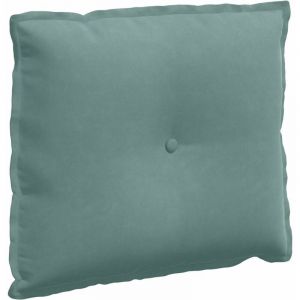 VidaXL Coussin De Dos Vert Mer 60 X 50 Cm Tissu En Velours C&ocirc;tel&eacute;