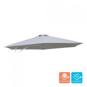 Toile de remplacement pour tonnelle de jardin octogonale 3x3 xagonal mât en acier Dorico