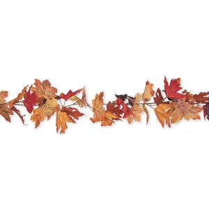 Ruedelafete Guirlande automne Feuilles d'Erable artificielle r&eacute;aliste 1m75