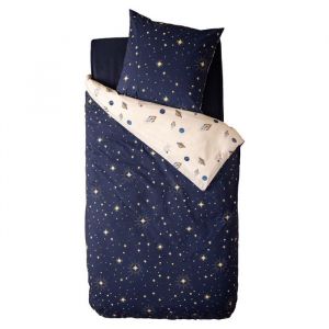 Atmosphera Parure de lit enfant réversible espace - 100% coton
