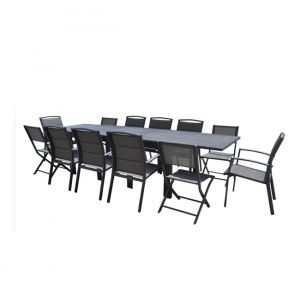 Image de Wilsa Garden Salon de jardin full aluminium 12 personnes Modulo