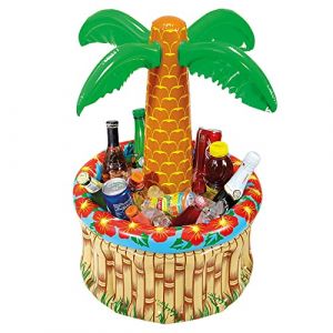 Widmann Palmier gonflable avec refroidisseur de boissons, à remplir de glace et d'eau, hauteur environ 62 cm, diamètre environ 57 cm, beach party, fête à thème