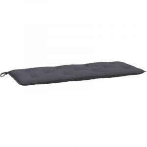 VidaXL Coussin de banc de jardin anthracite 120x50x7 cm tissu oxford