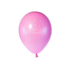 Ruedelafete Sachet Ballon Rose Vive Les Mariés x10