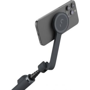 Shiftcam SnapStand Selfie - Compatible avec MagSafe - Télécommande Bluetooth jusqu'à 10 mètres - Construction robuste en aluminium - Noir