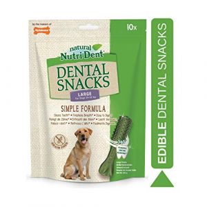 Nylabone Nutri Dent Snacks Dentaires Naturels pour Chien Gros Pesant Entre 24-32 kg 10 Friandises