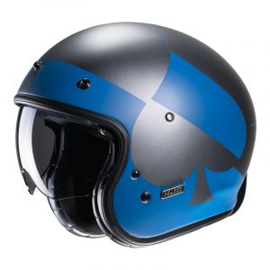 HJC Casque jet V31 Kuz bleu/argent mat- L