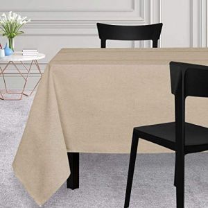 Soleil d'Ocre Nappe rectangle 150x300 cm Venise beige, par Ecru