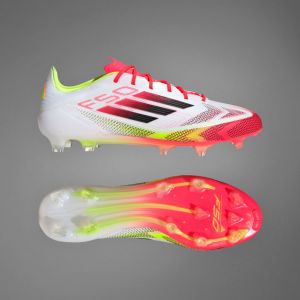 Adidas F50 Elite Fg Pure Victory - Blanc/noir/jaune - Herbe Naturelle (Fg), pointure 36 - ['Blanc'] - Taille 36
