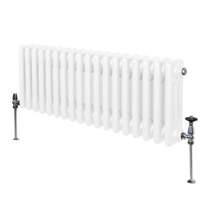 Radiateur Traditionnel &agrave; 3 Colonnes Chauffage Horizontal Blanc 300 x 832mm